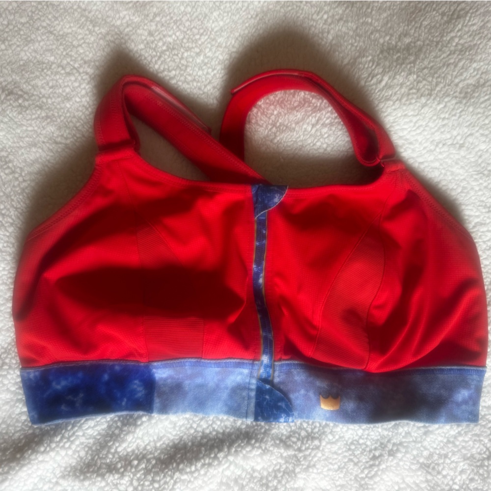 SHEFIT Red and Blue Sports Bra